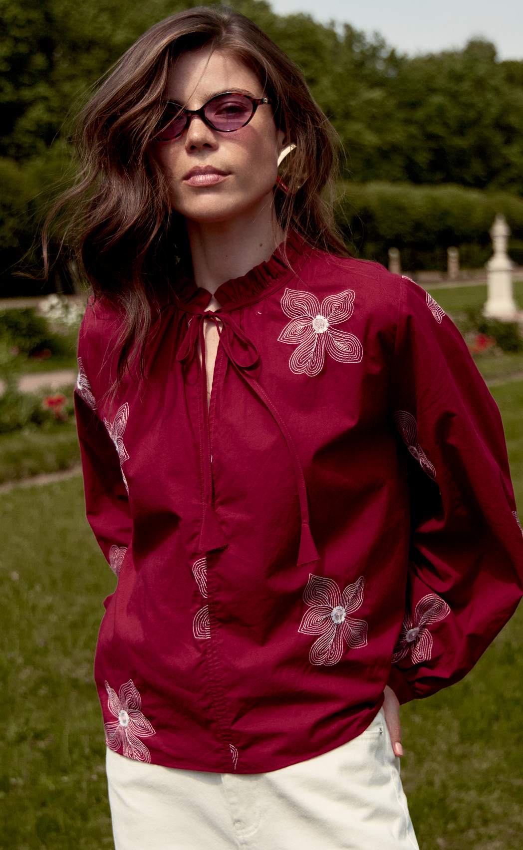 Блузка P612-1110 bordo