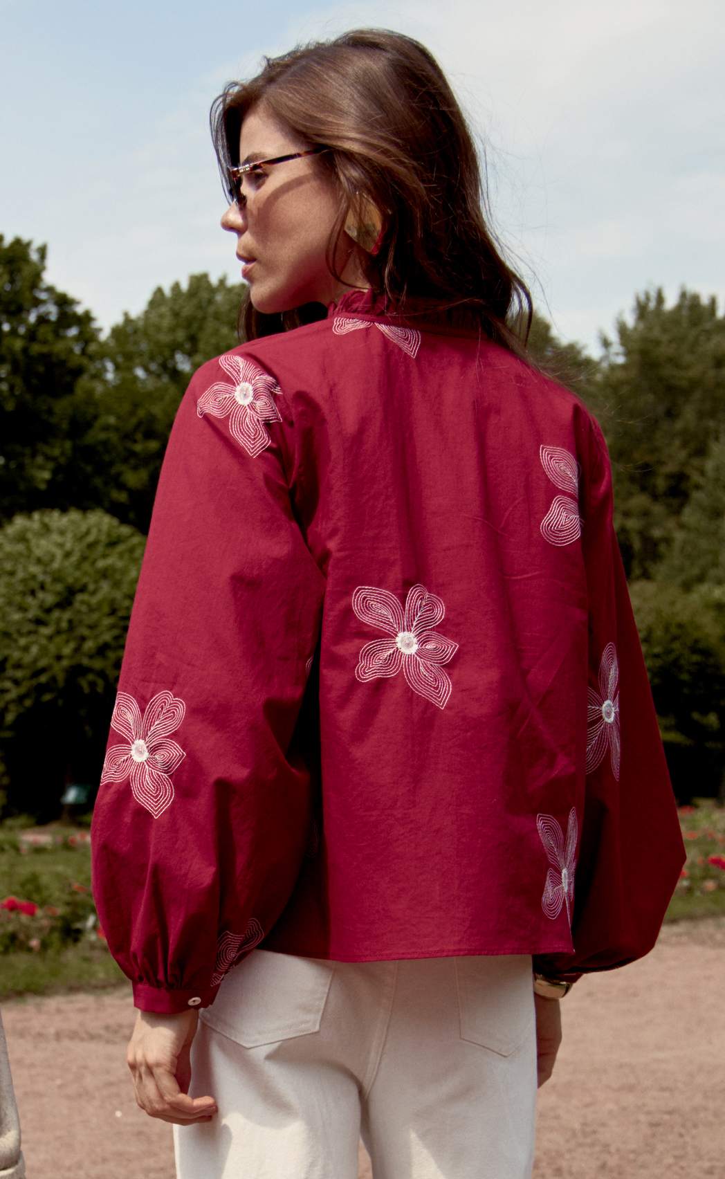 Блузка P612-1110 bordo