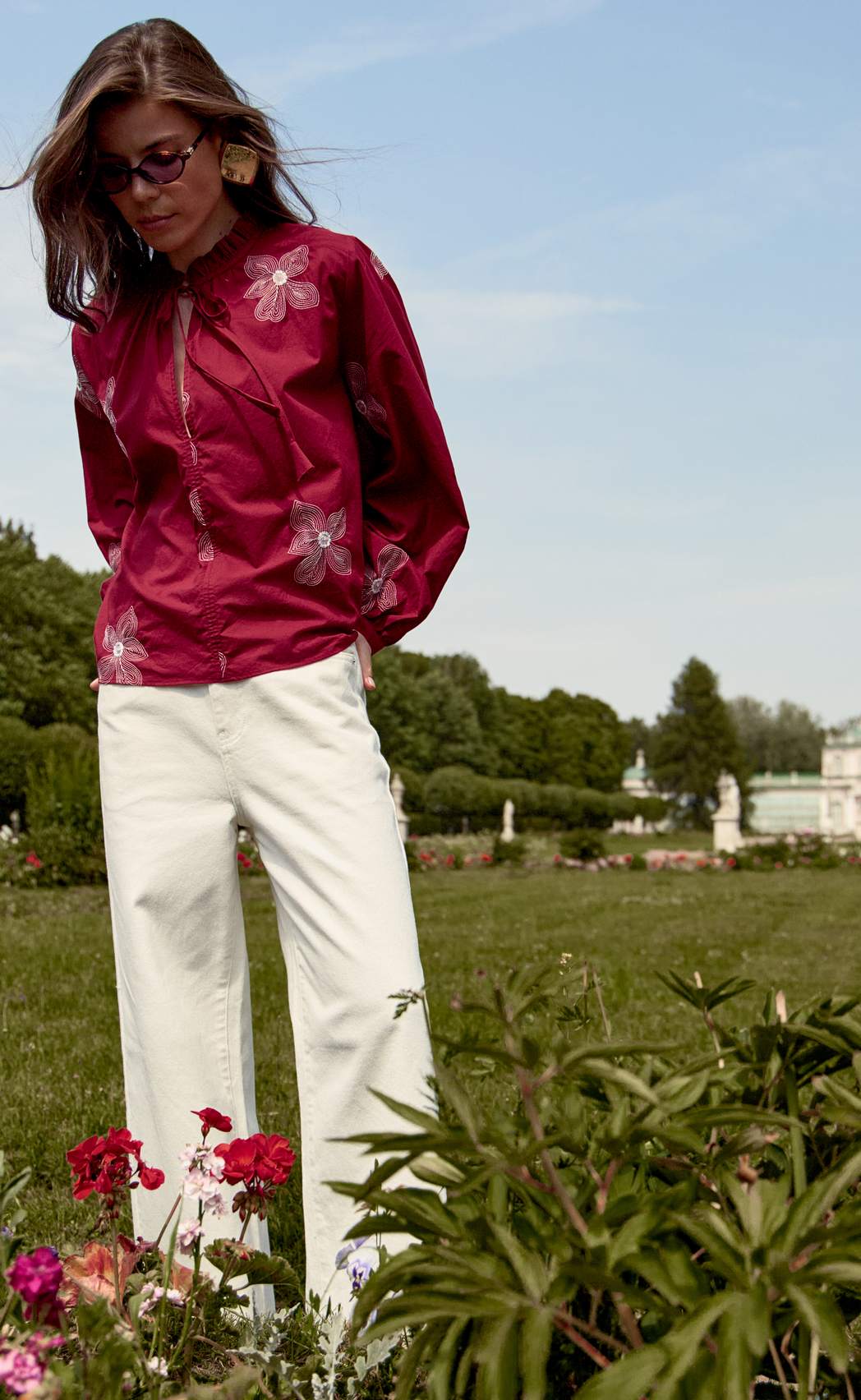 Блузка P612-1110 bordo