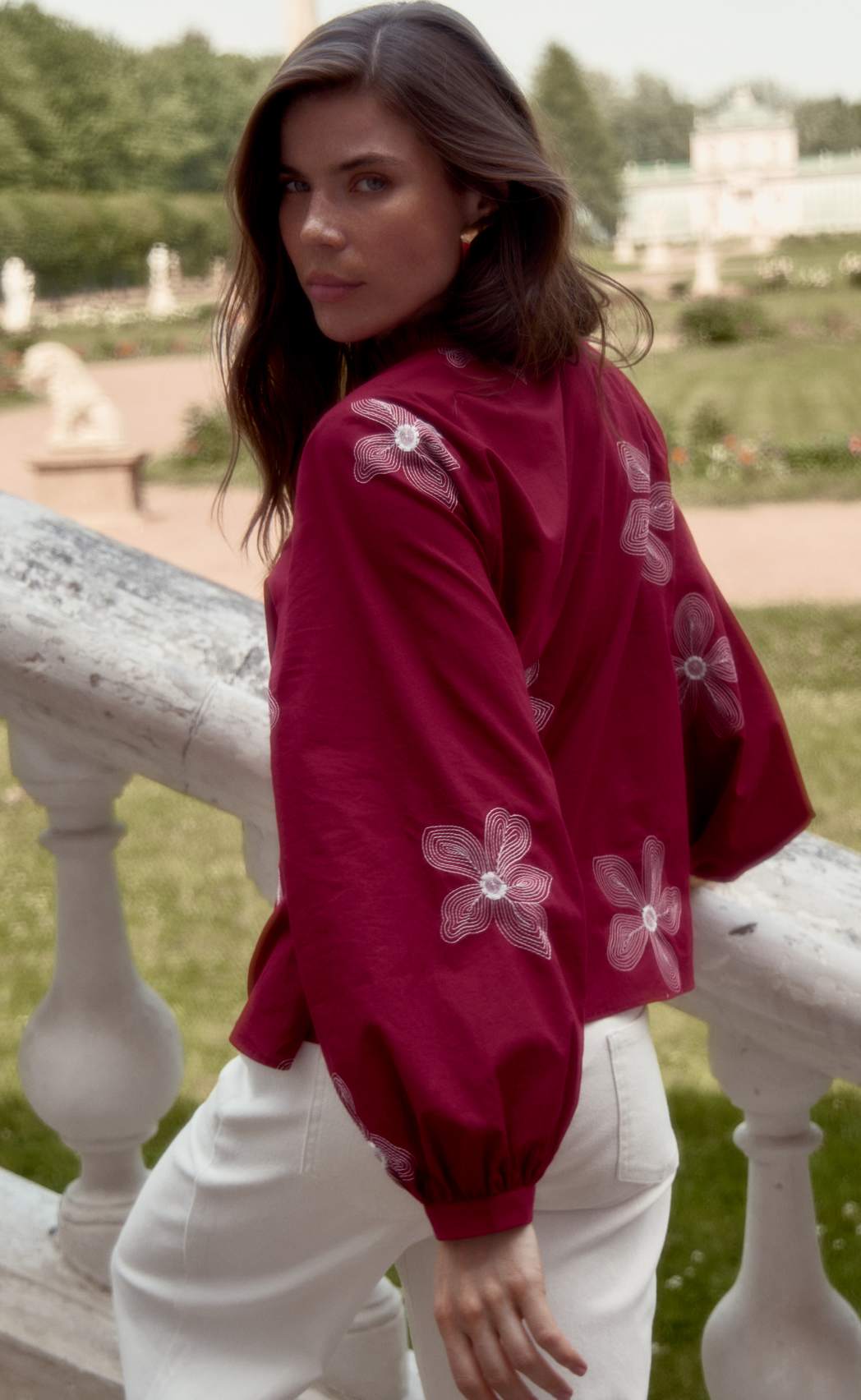 Блузка P612-1110 bordo