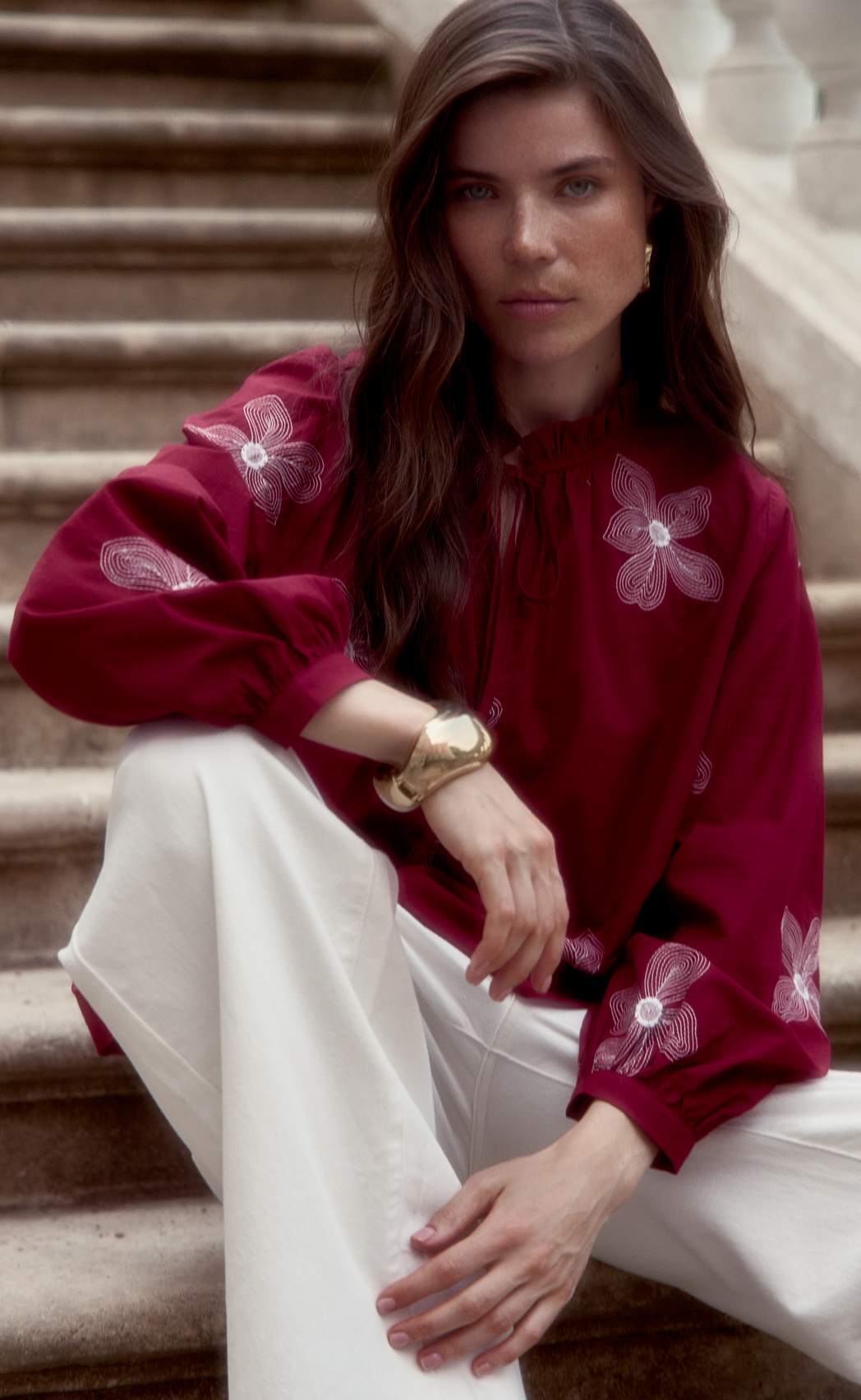 Блузка P612-1110 bordo