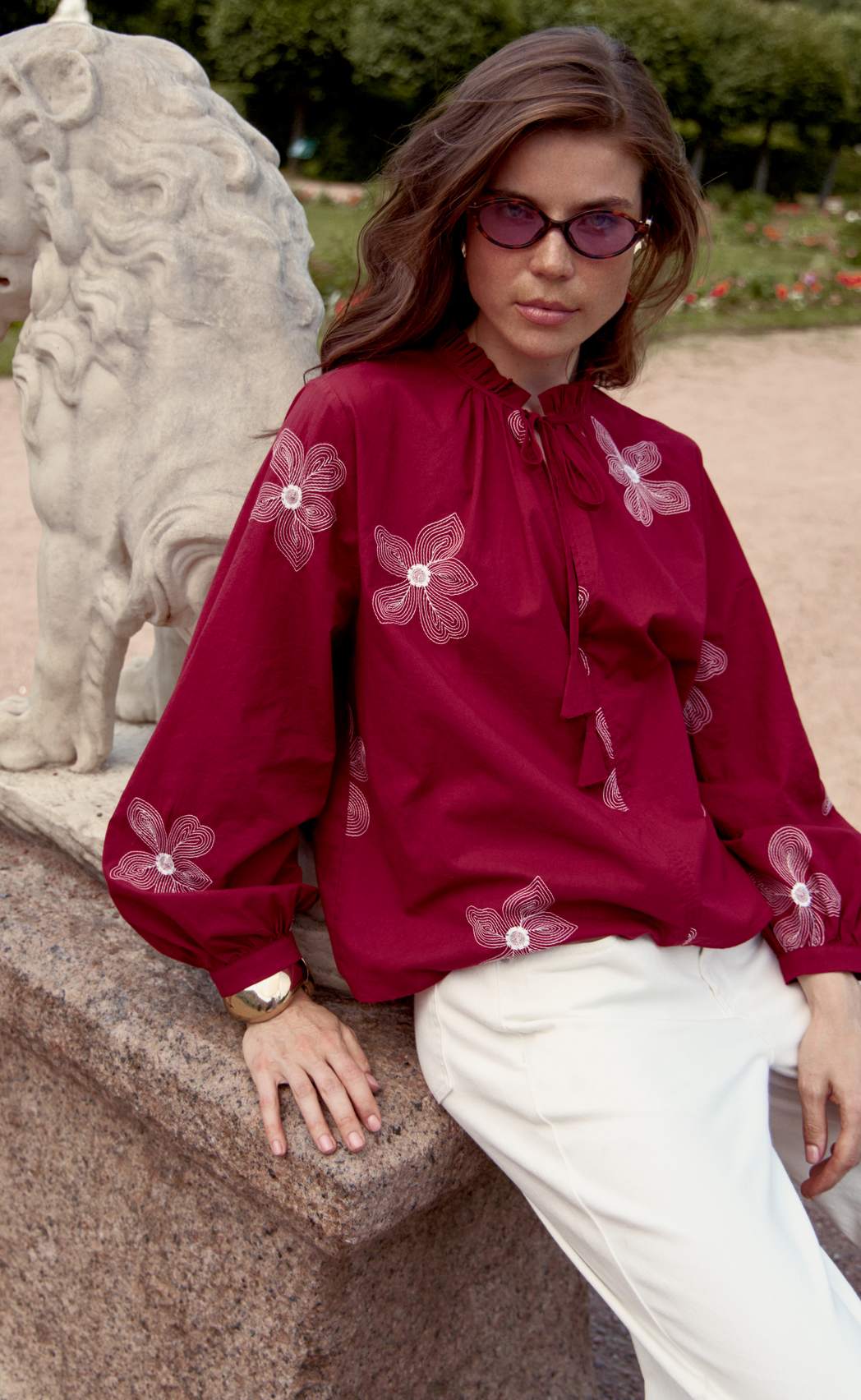 Блузка P612-1110 bordo