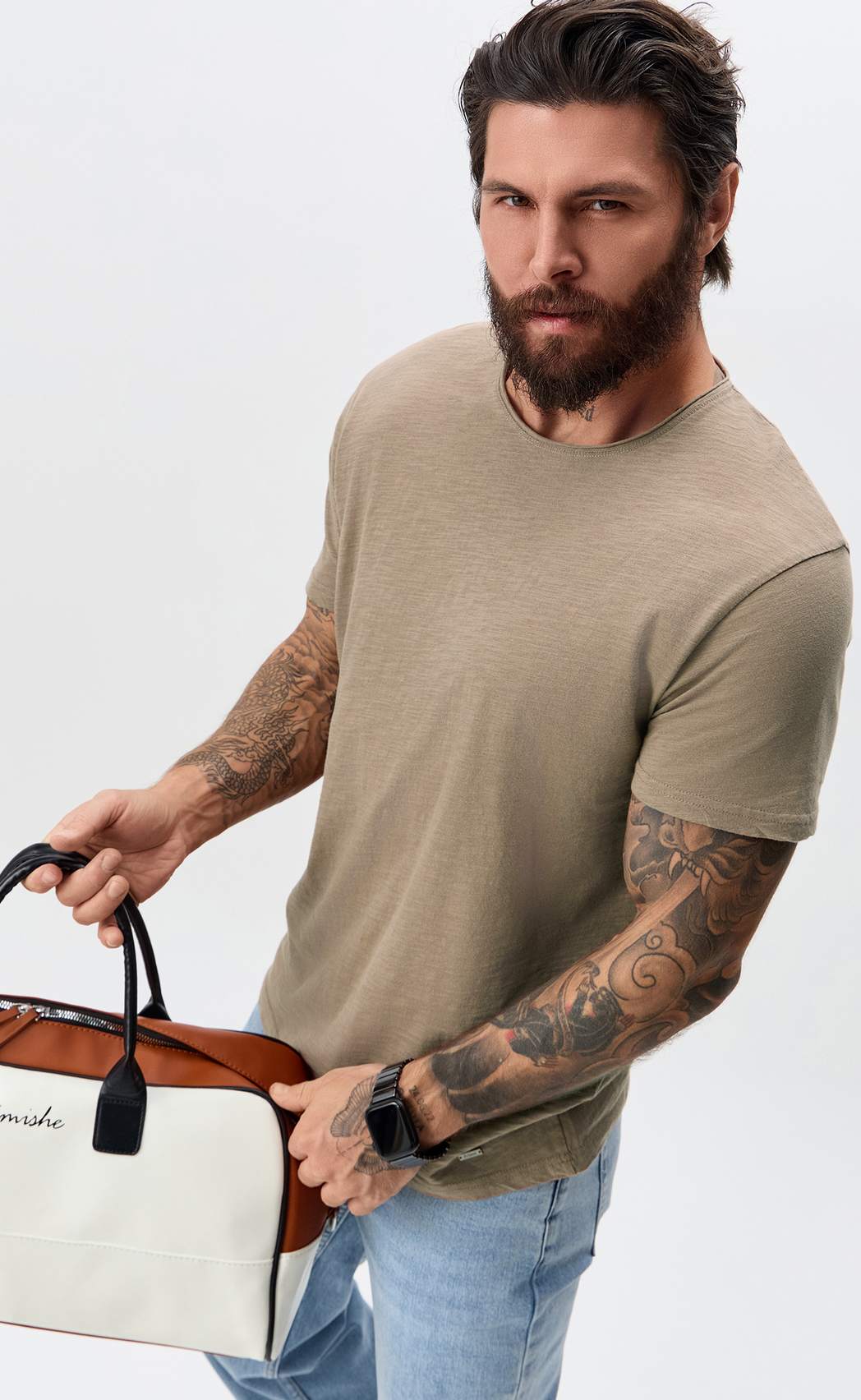 Футболка P411-062 beige