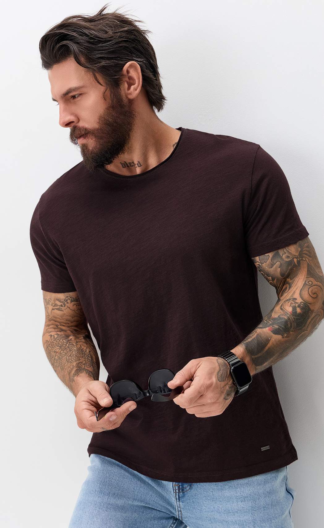 Футболка P411-062 bordo