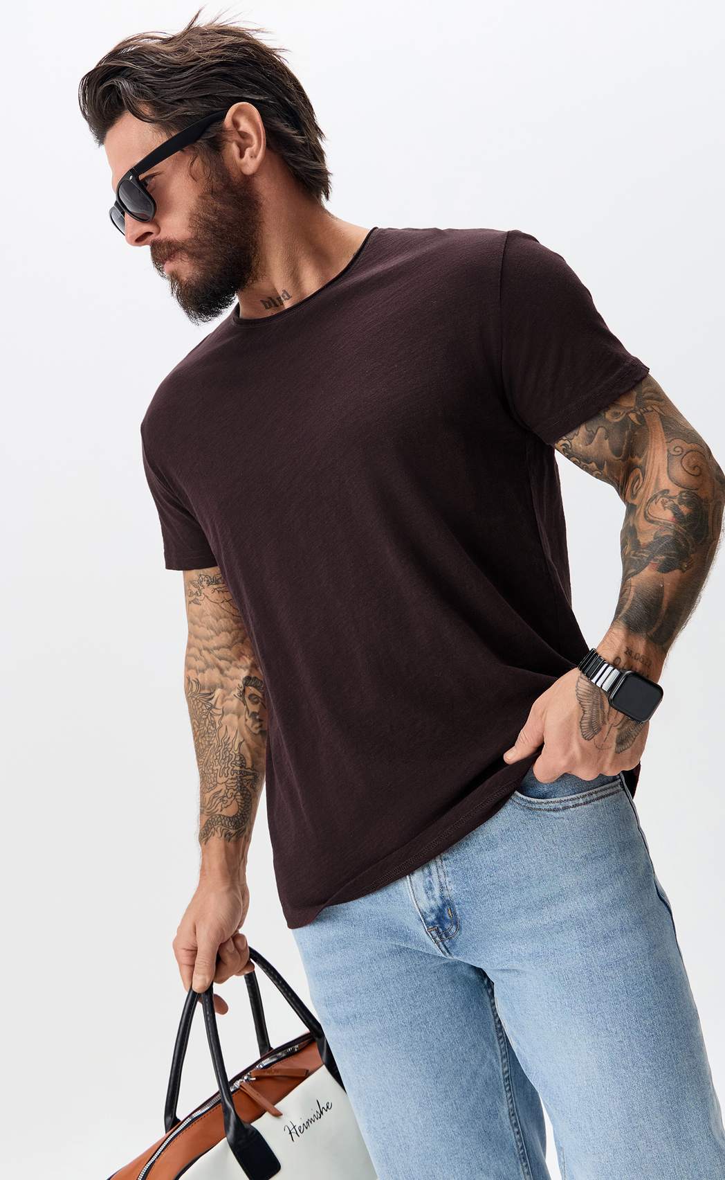 Футболка P411-062 bordo