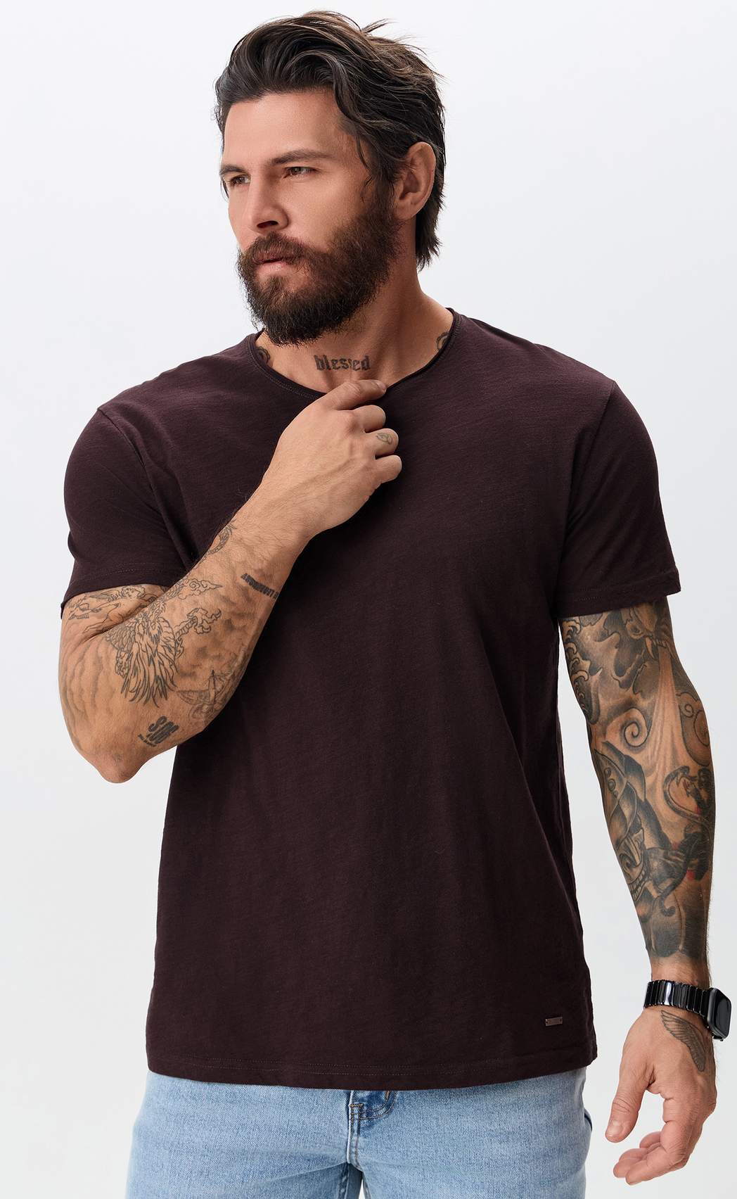 Футболка P411-062 bordo