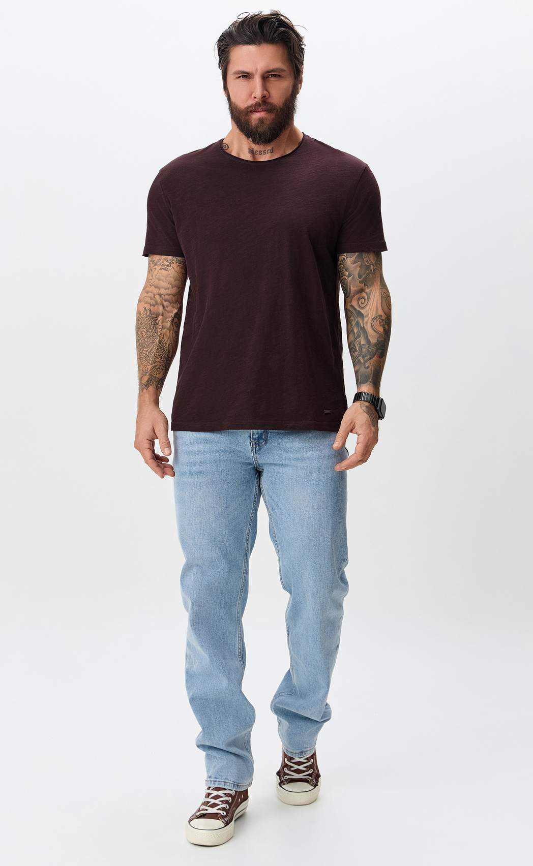 Футболка P411-062 bordo