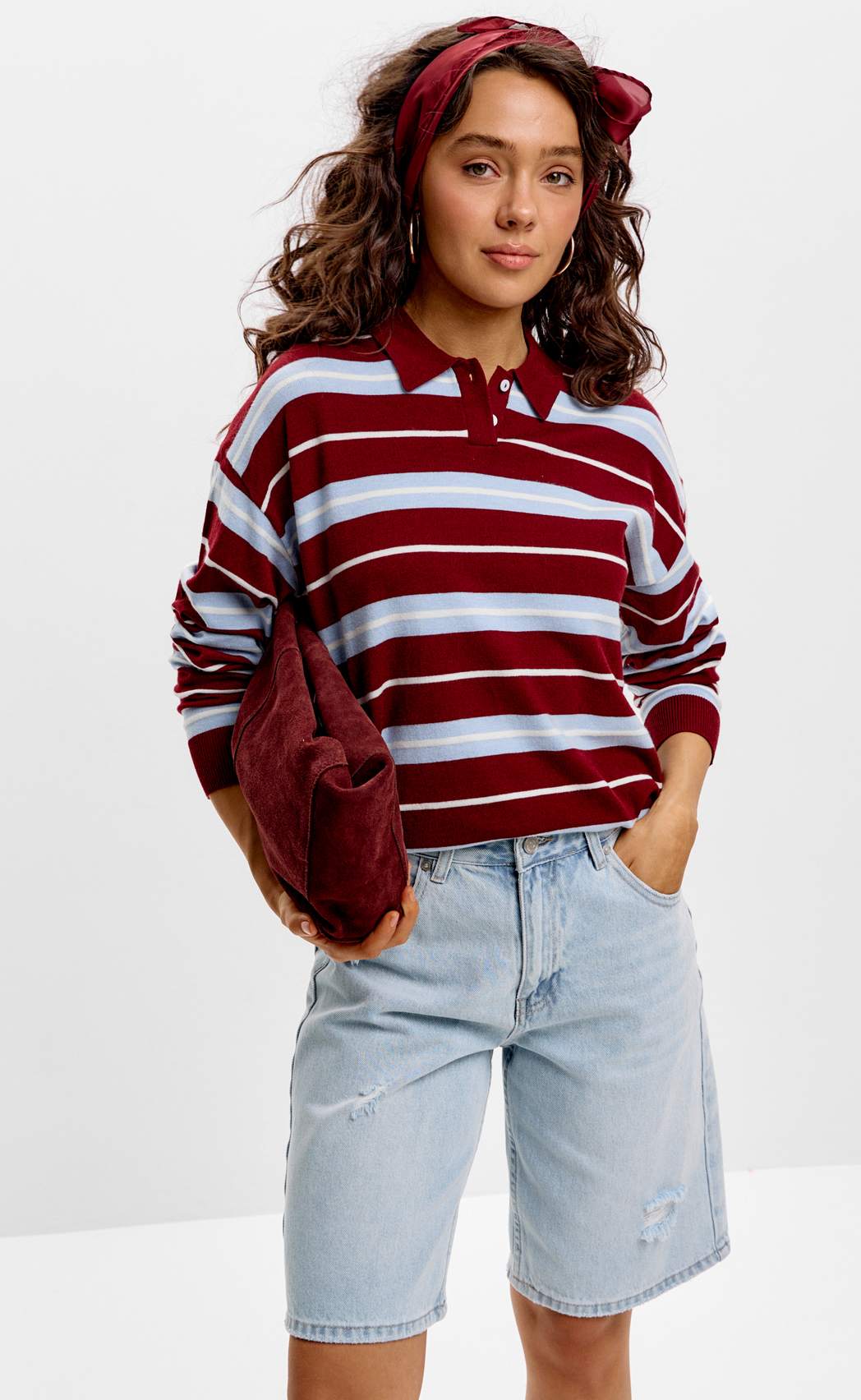 Поло P622-1531 bordo