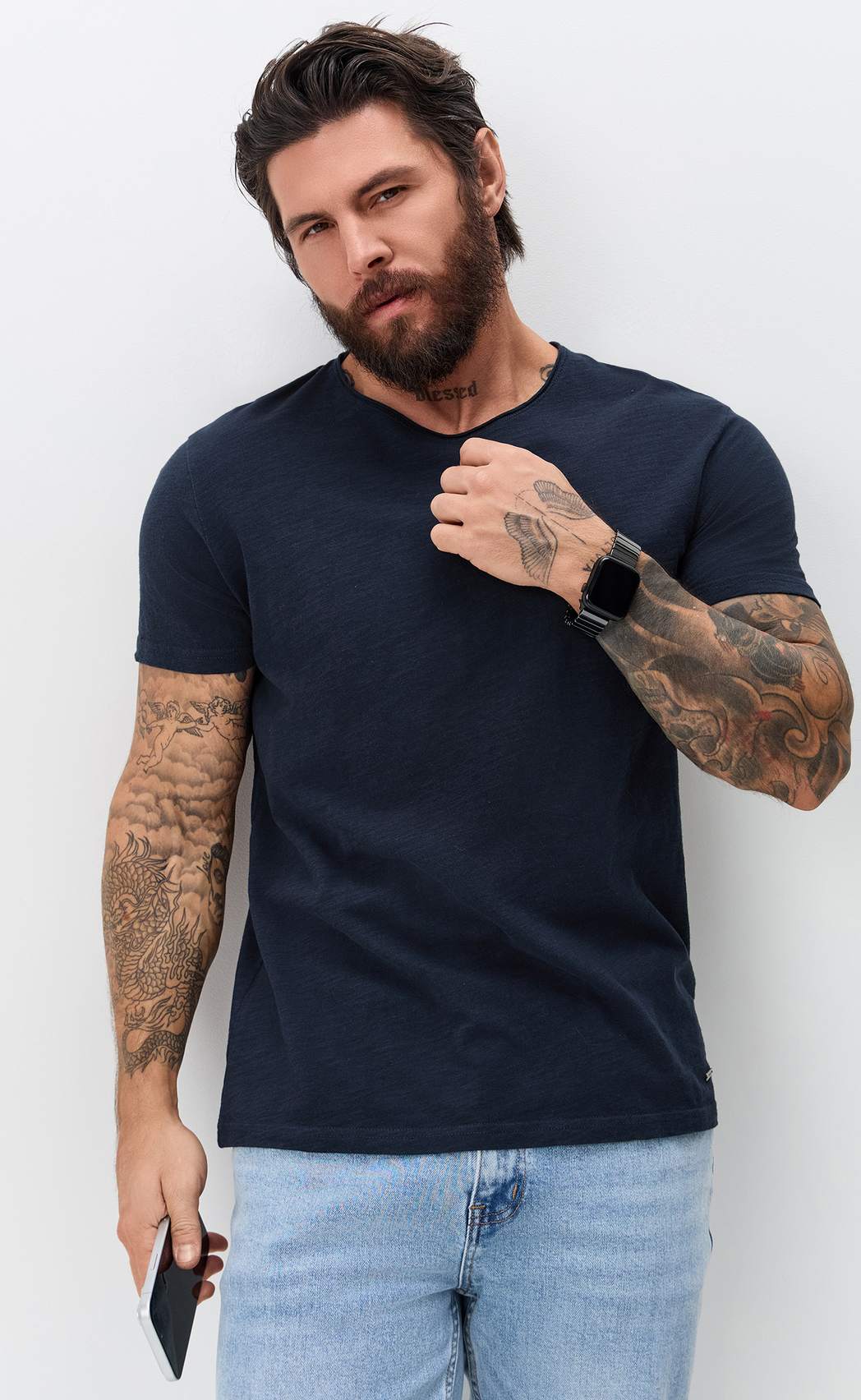 Футболка P411-062 navy