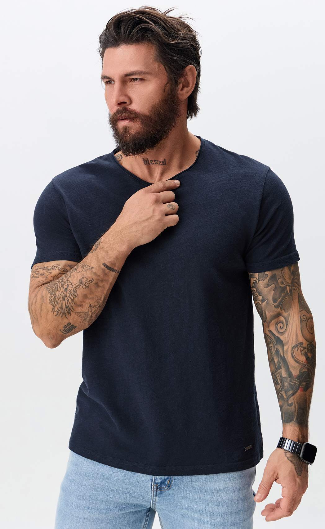 Футболка P411-062 navy