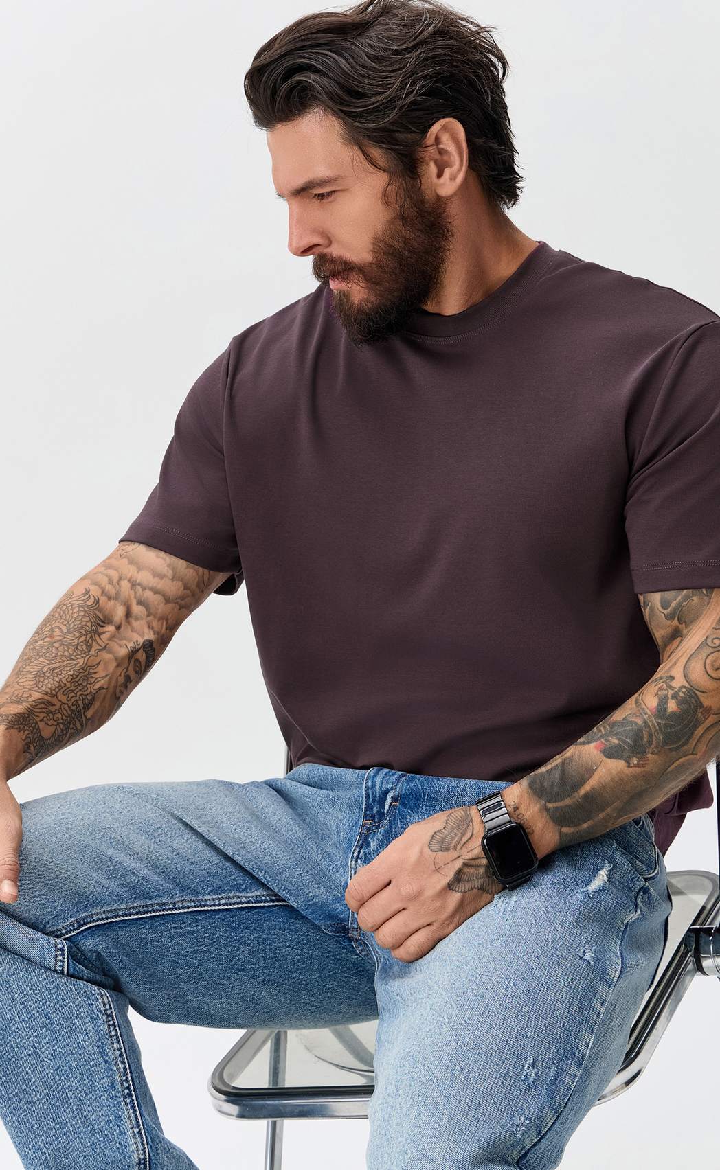 Футболка P611-06-768 bordo