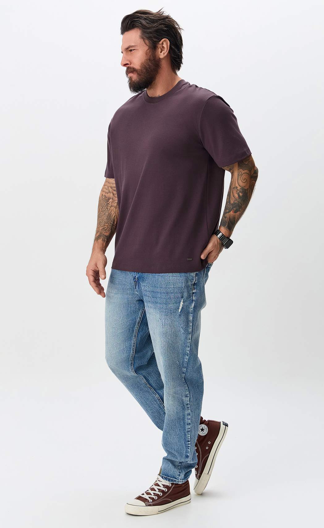 Футболка P611-06-768 bordo