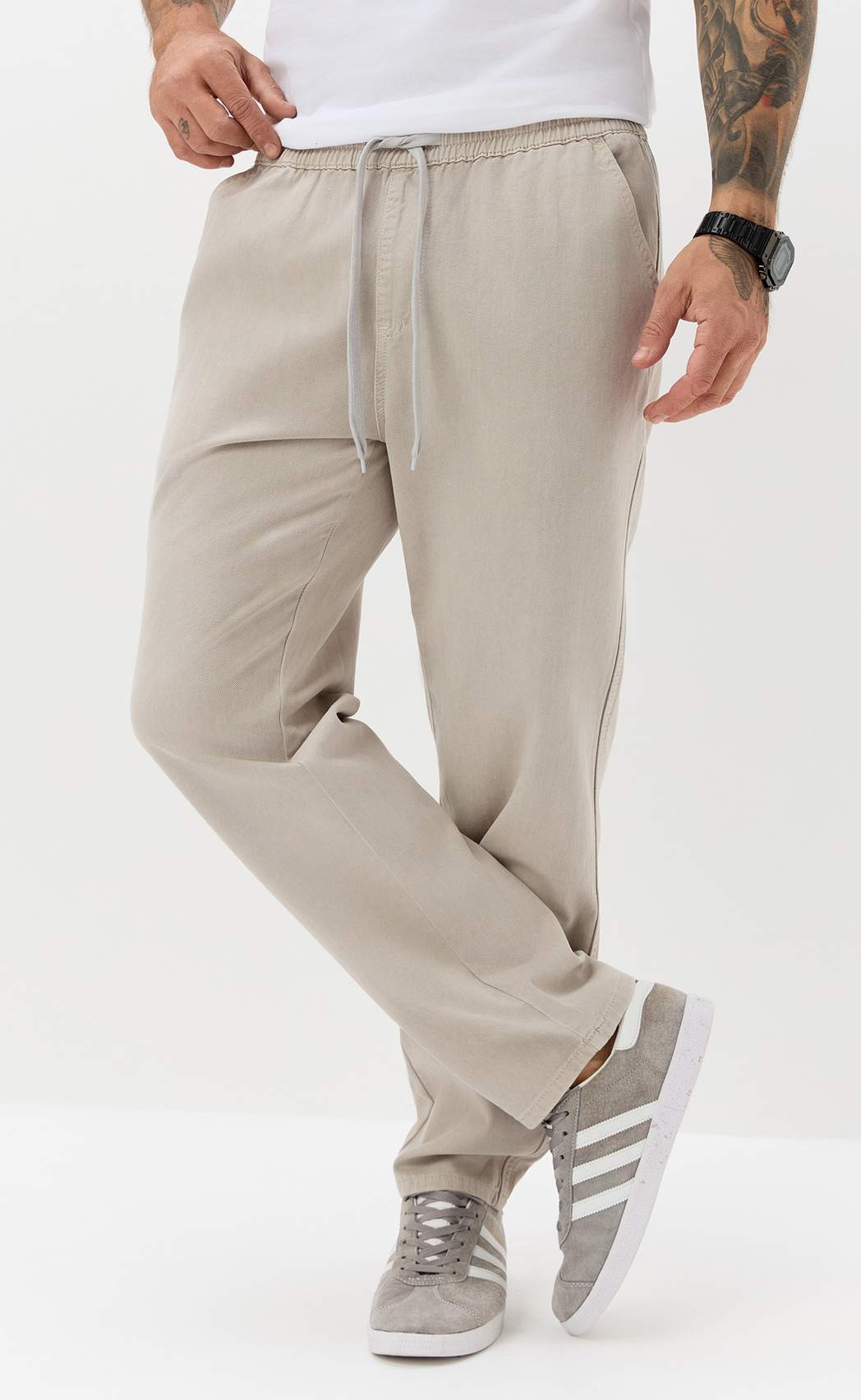 Джинсы муж. F611-0170 l.grey