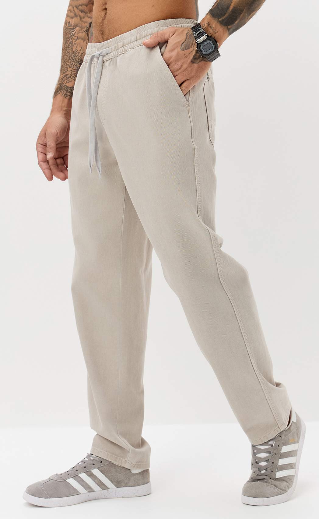 Джинсы муж. F611-0170 l.grey