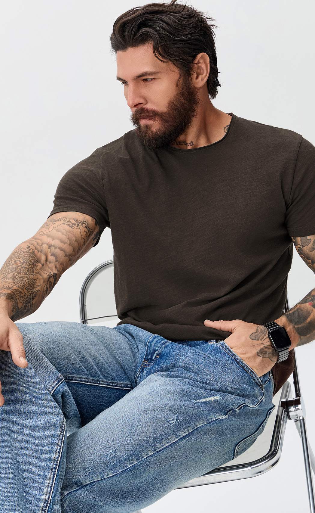 Футболка P411-062 coffee