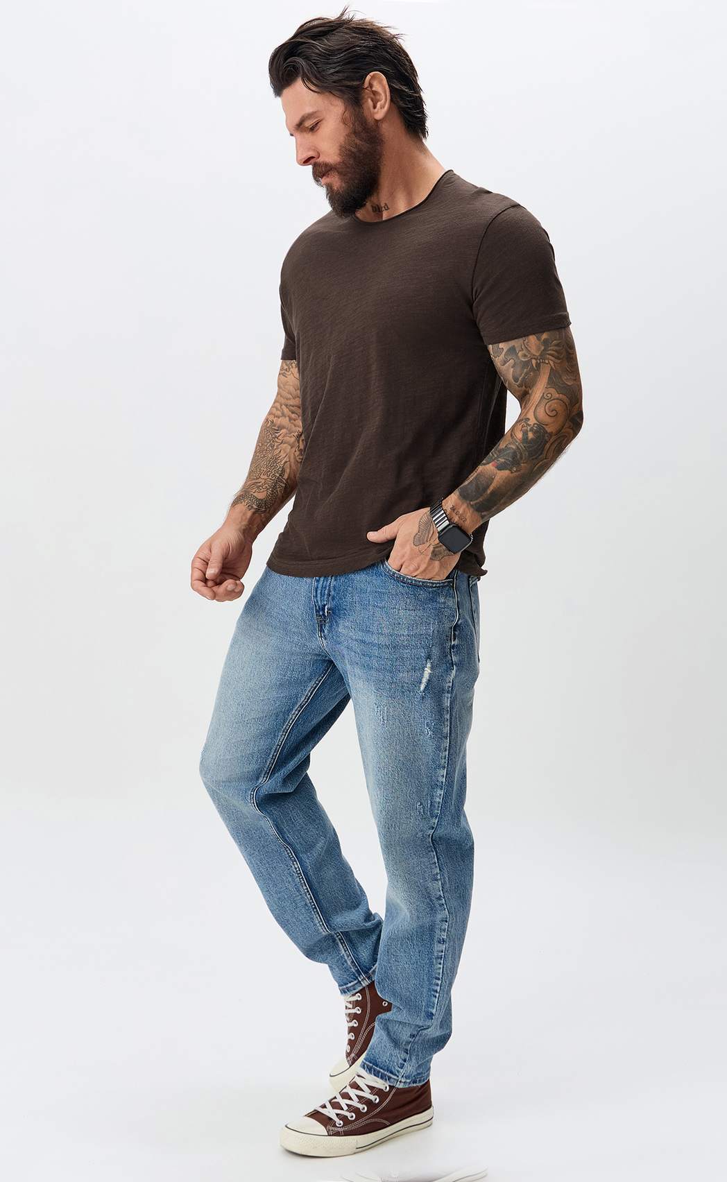 Футболка P411-062 coffee