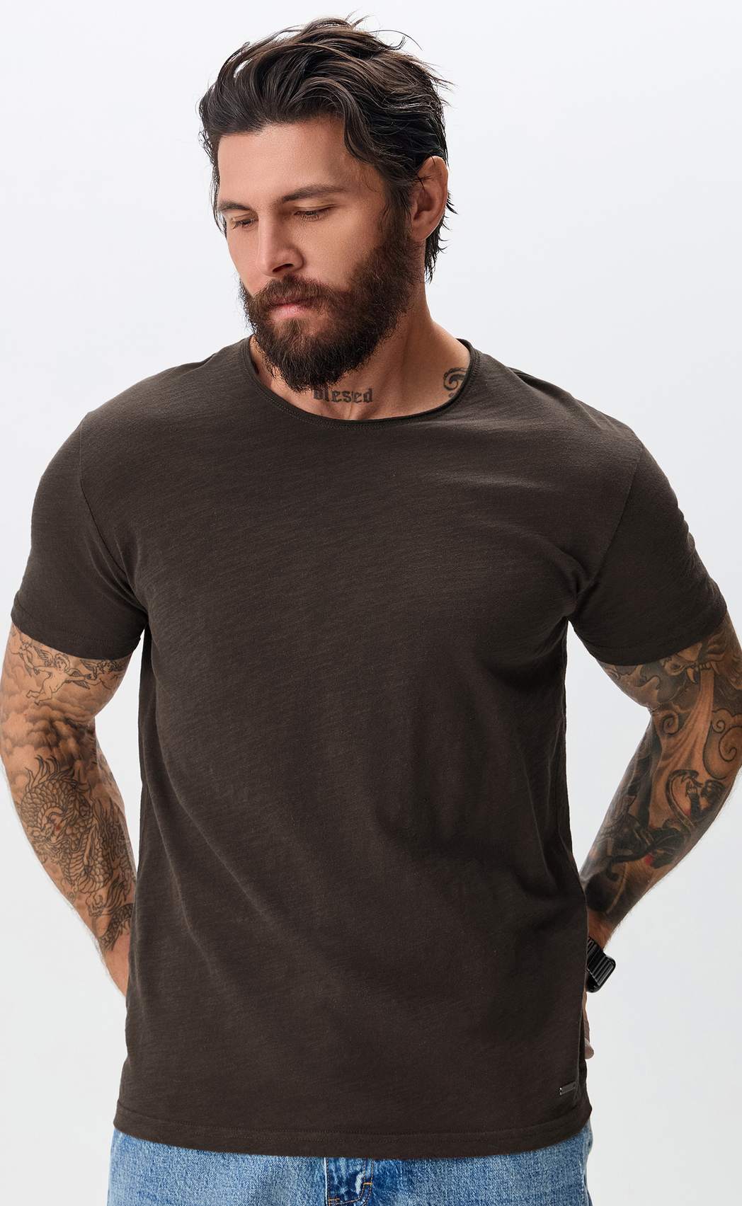 Футболка P411-062 coffee