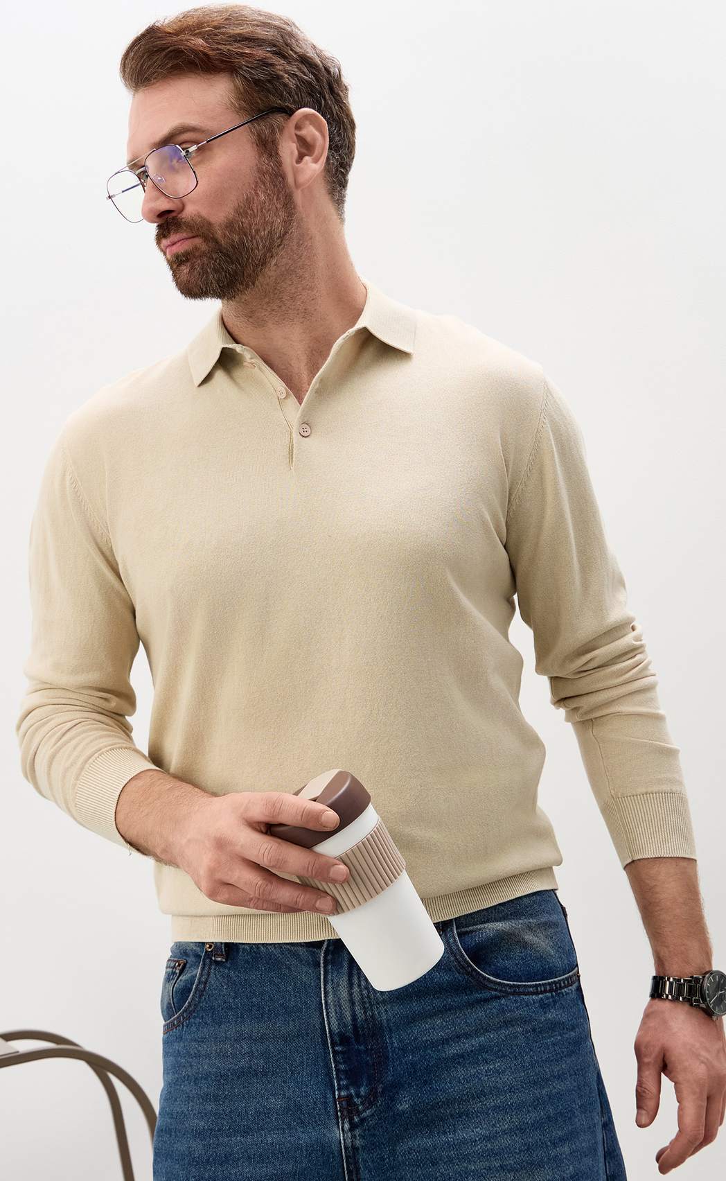 Джемпер P611-07-537 beige