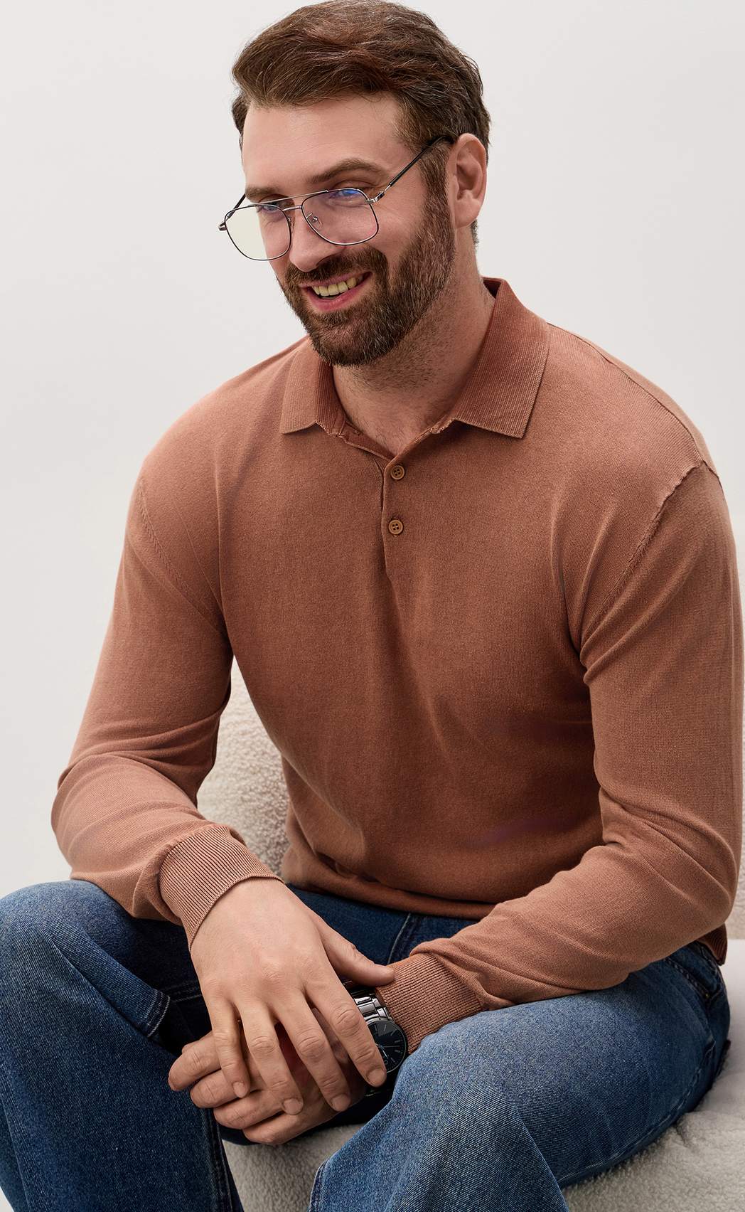 Джемпер P611-07-537 terracotta