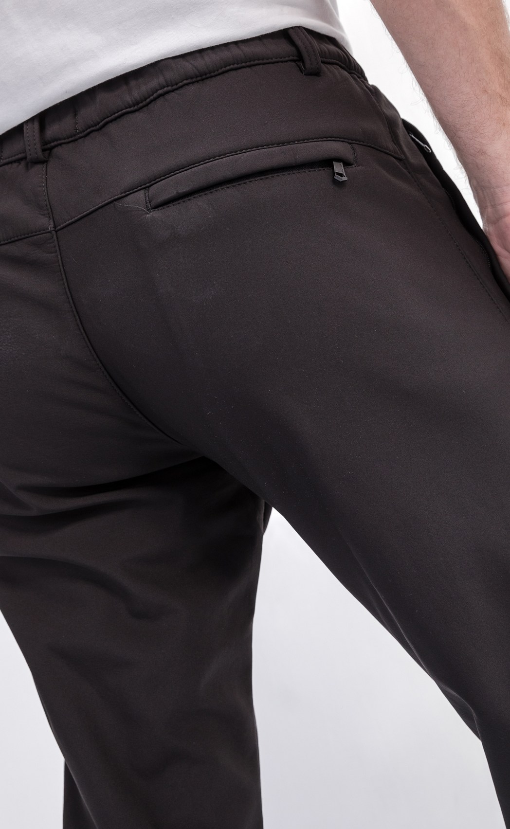 Брюки мужские утепленные зимние на подкладке из флиса F221-08-23000 тёмно-серые