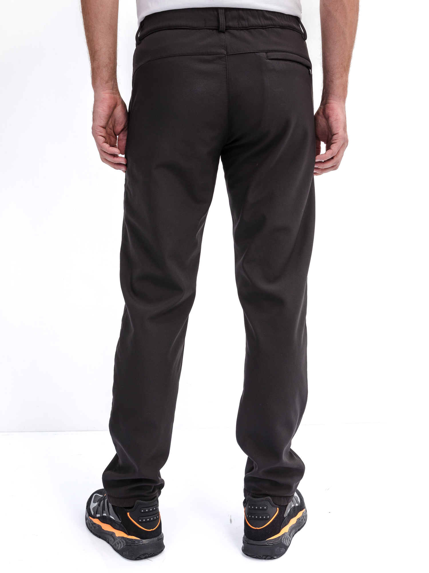 Брюки мужские утепленные зимние на подкладке из флиса F221-08-23000 тёмно-серые