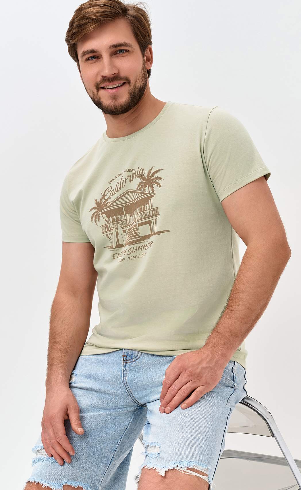 Футболка P611-06-931 beige