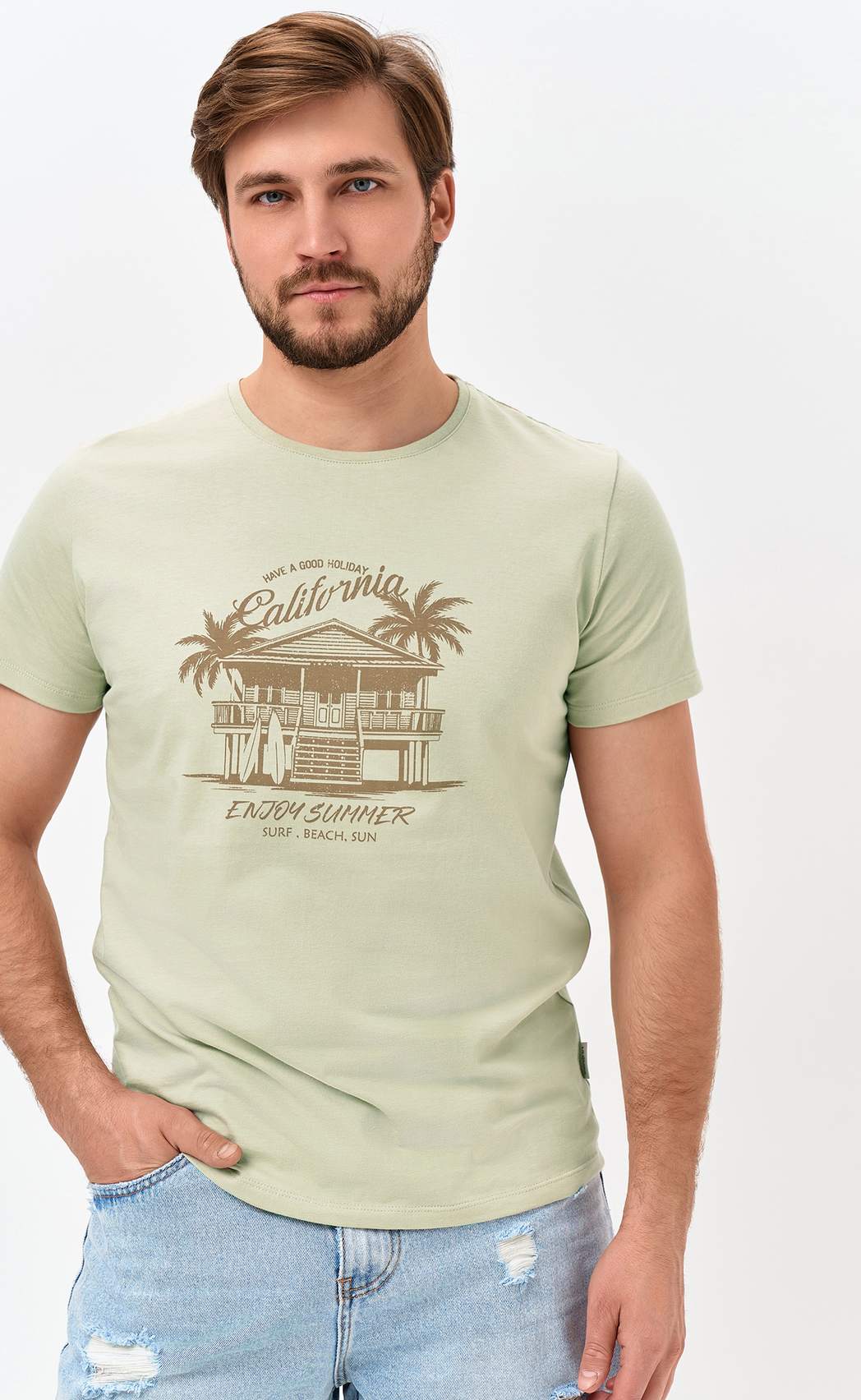 Футболка P611-06-931 beige