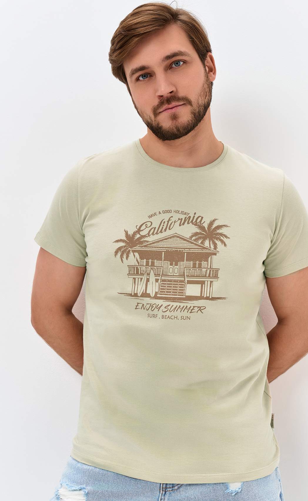 Футболка P611-06-931 beige