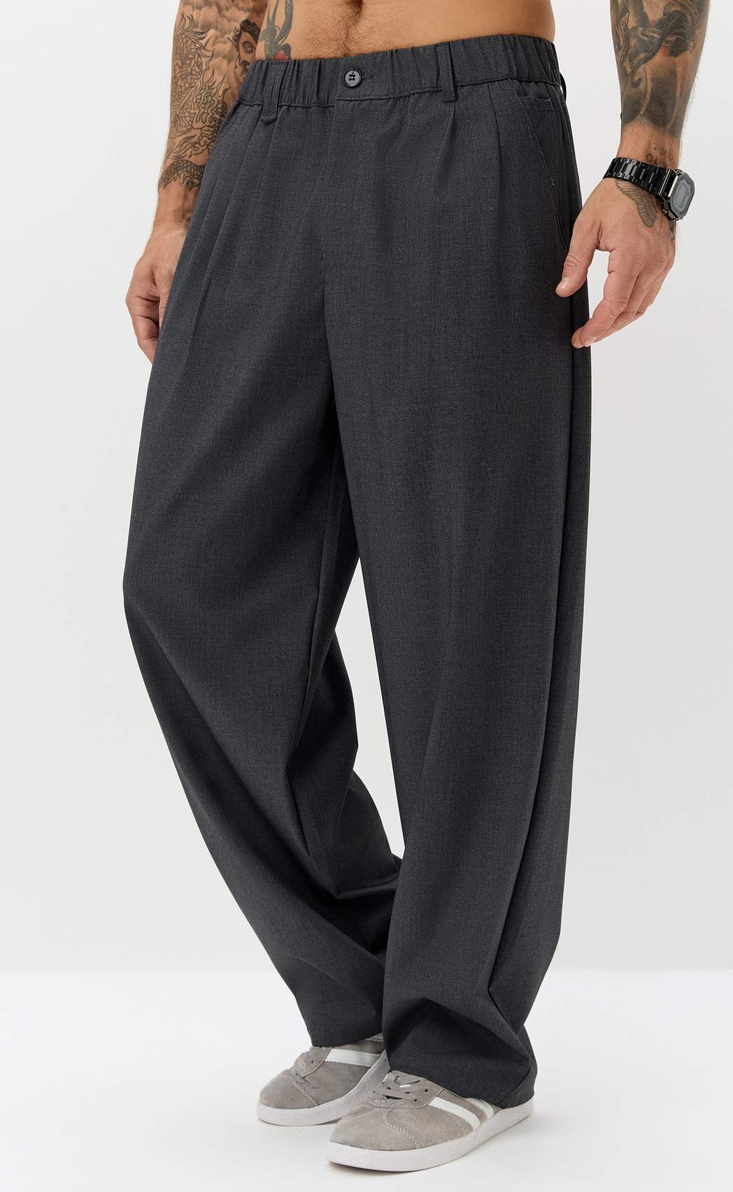 Брюки муж F621-082-2 grey