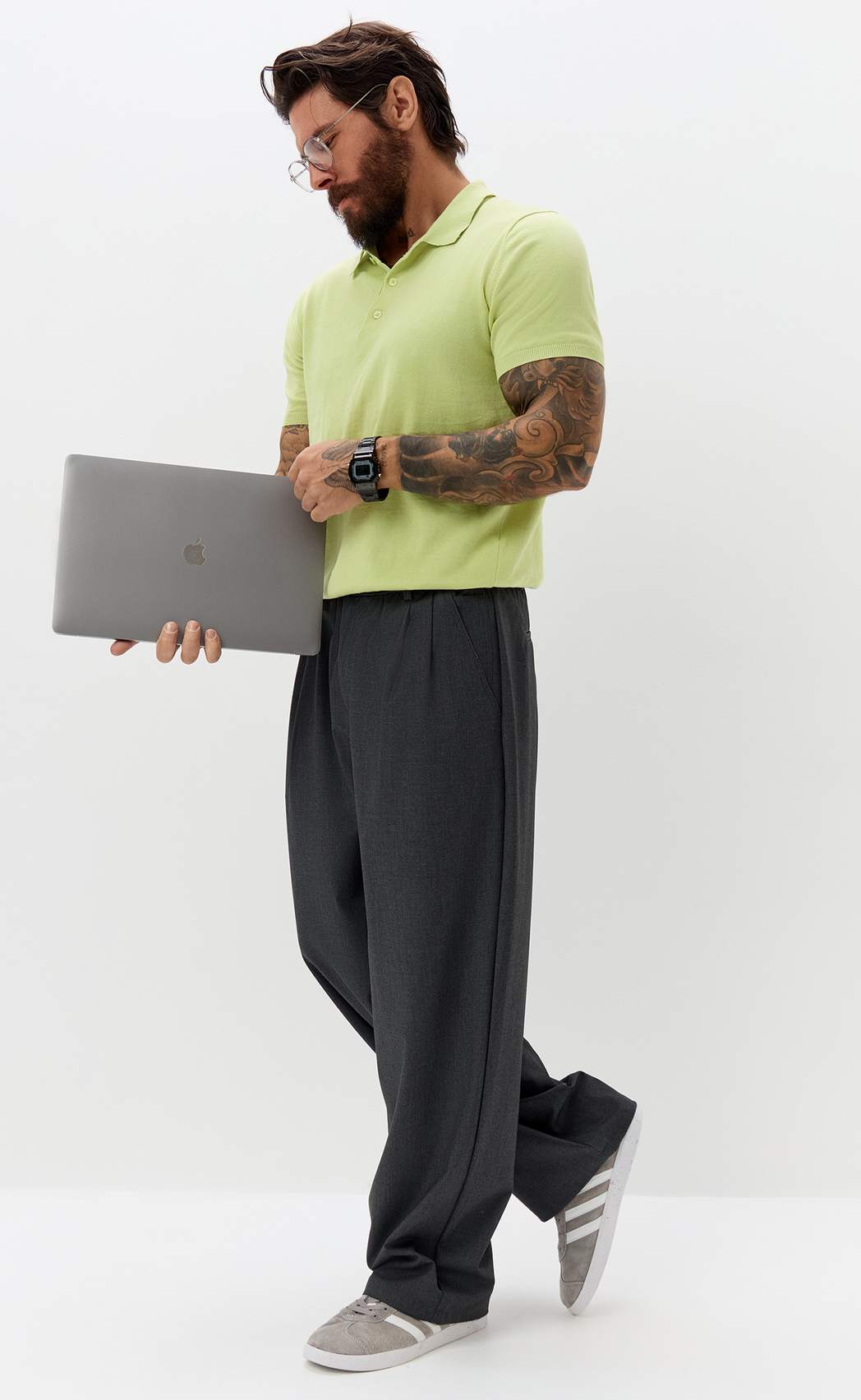 Брюки муж F621-082-2 grey