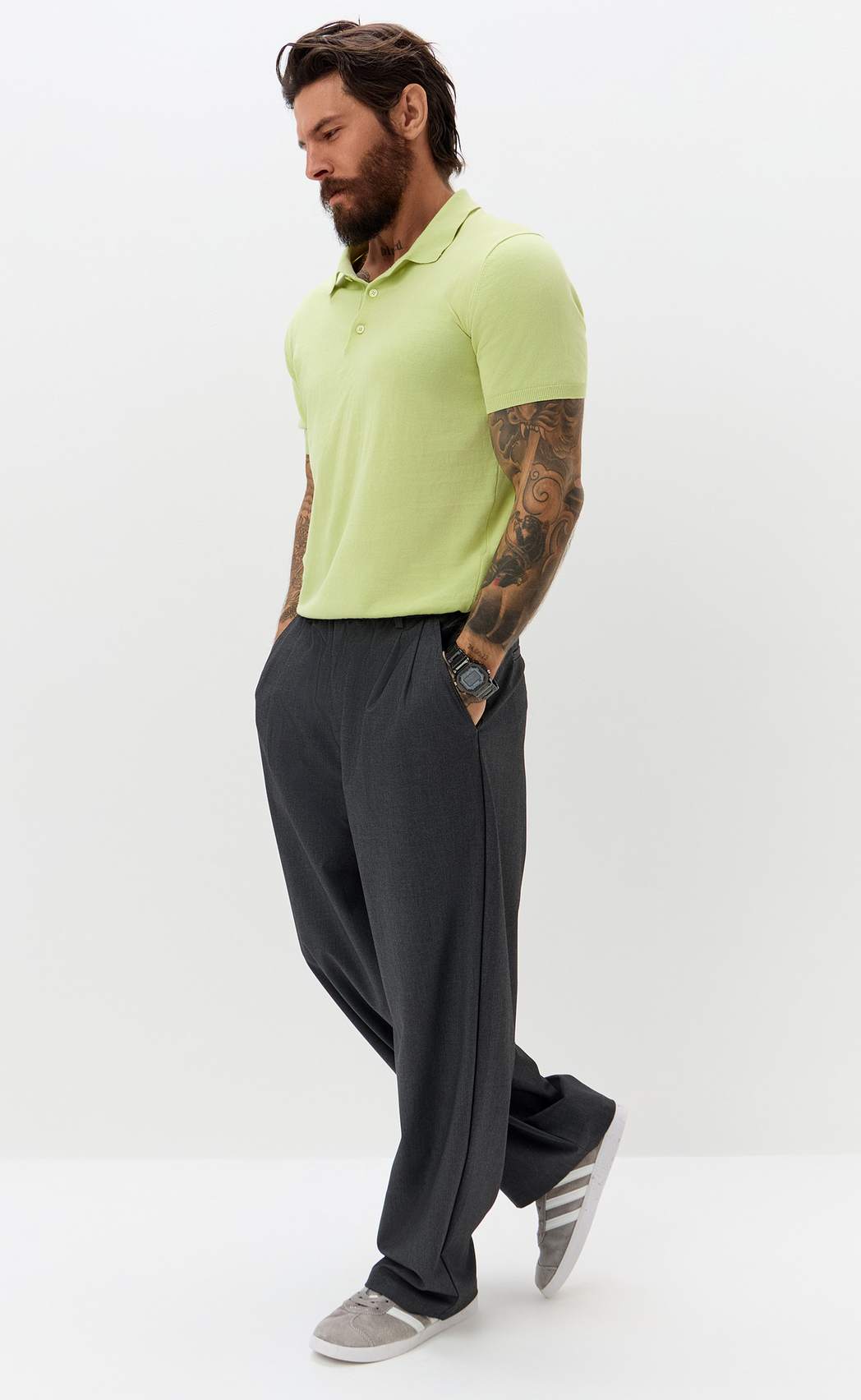 Брюки муж F621-082-2 grey