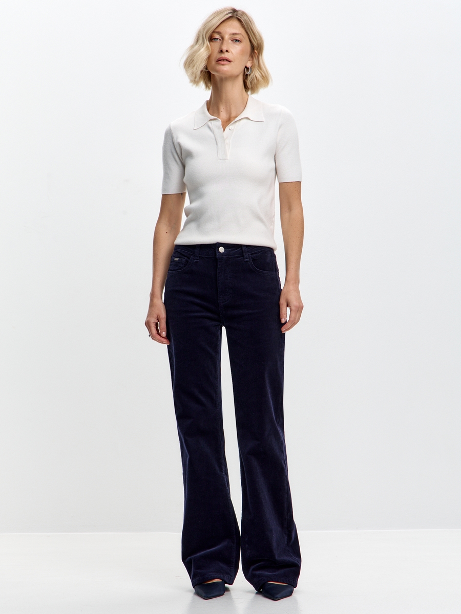 Брюки F622-0833 d.blue