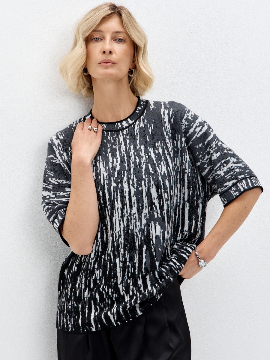 Джемпер F622-15-036 black multicolor