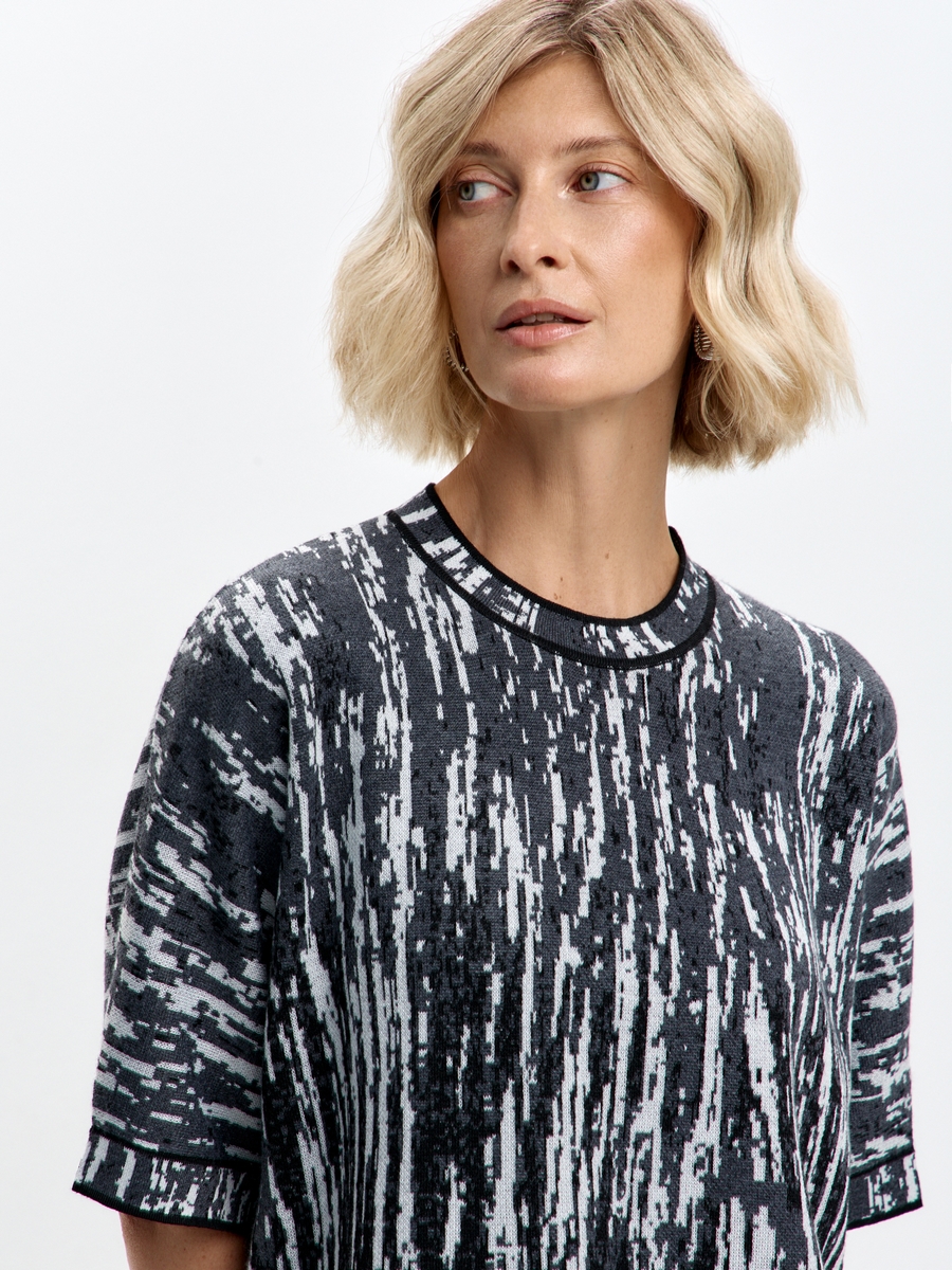 Джемпер F622-15-036 black multicolor