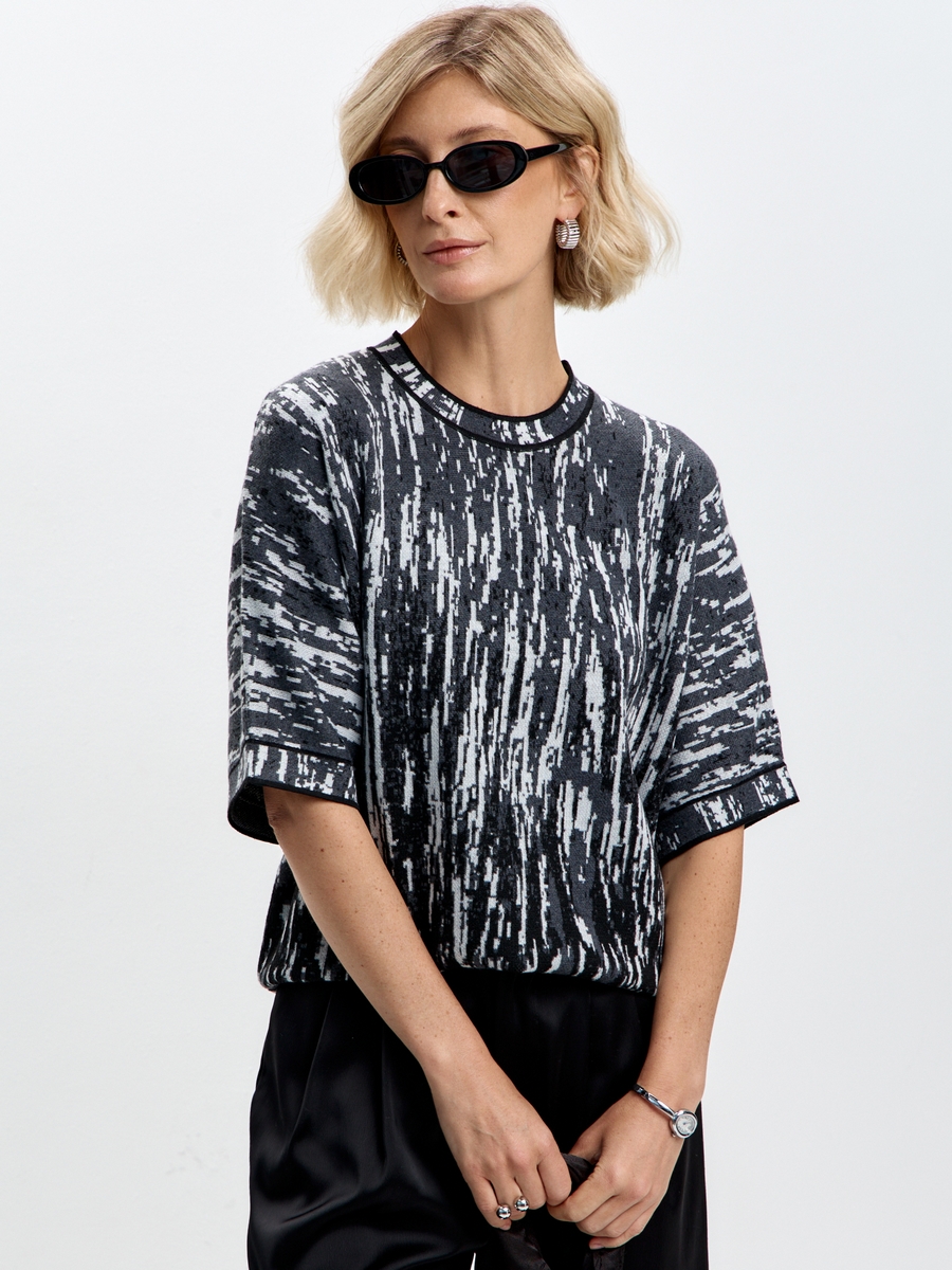Джемпер F622-15-036 black multicolor