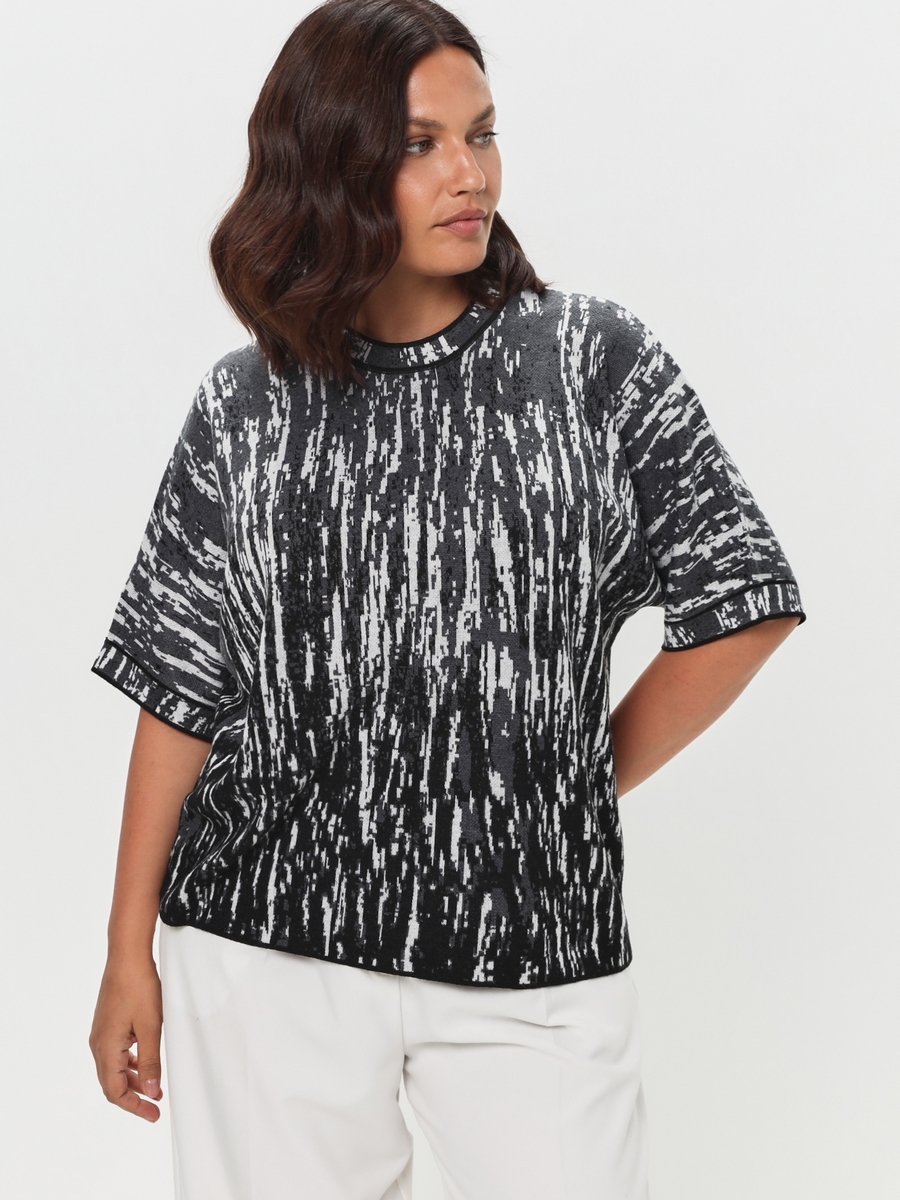 Джемпер F622-15-036 black multicolor