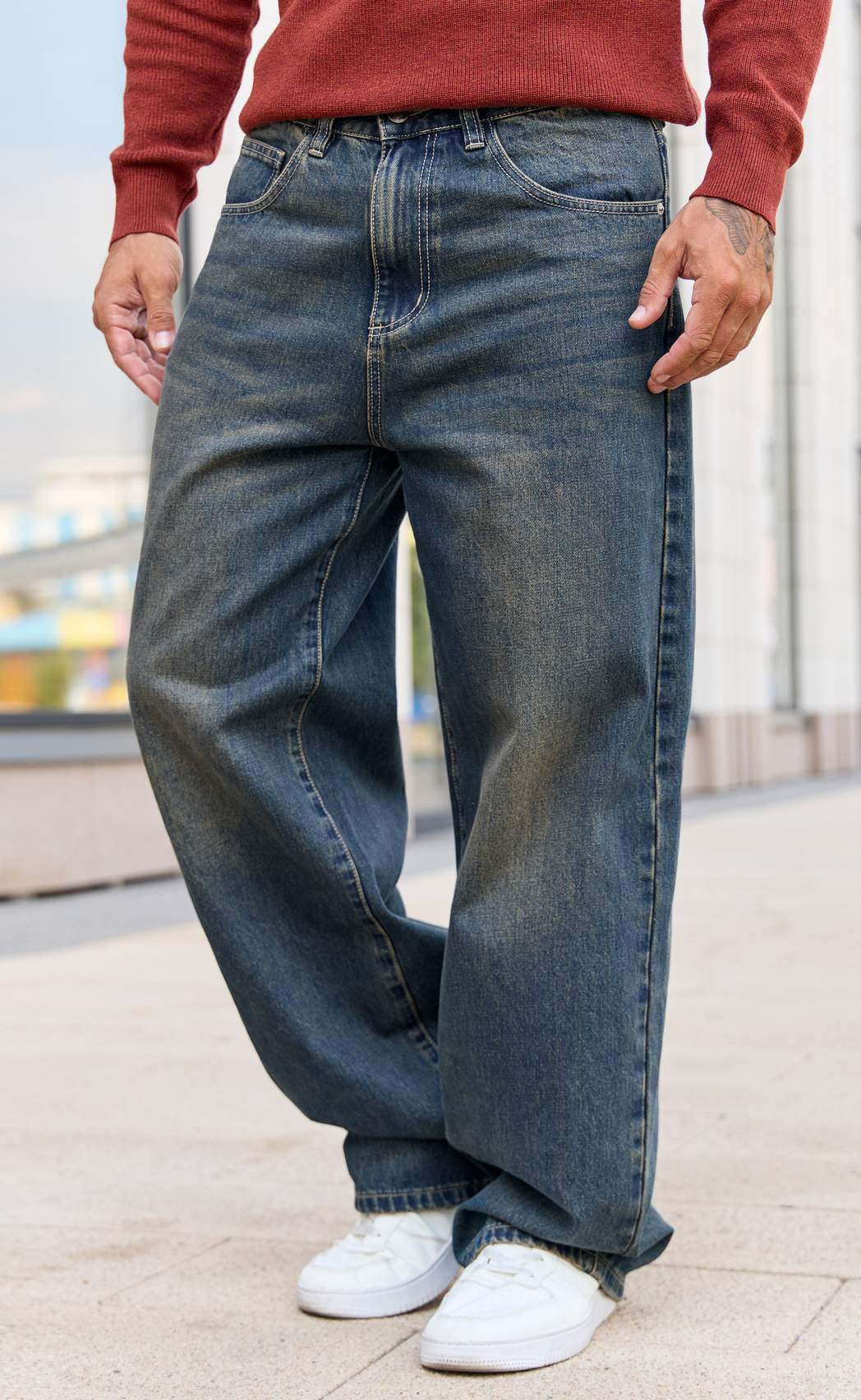 Джинсы муж F621-0131 blue