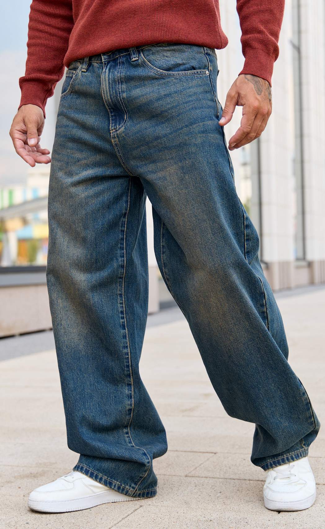 Джинсы муж F621-0131 blue