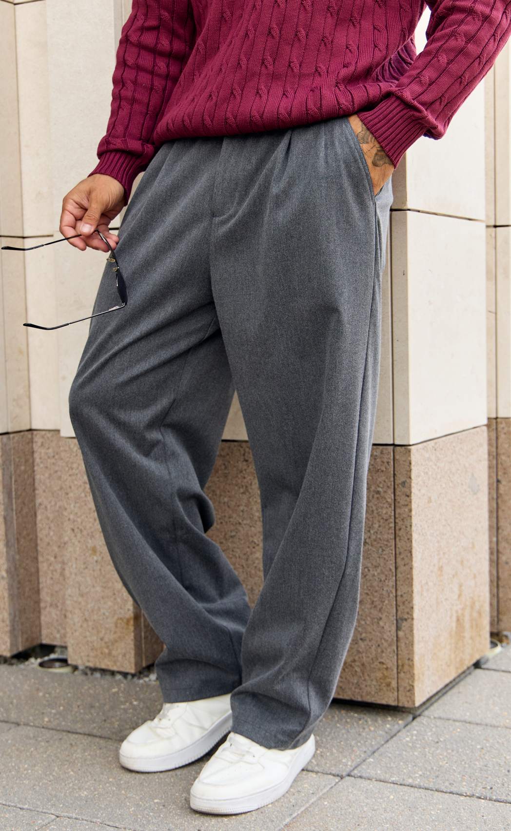 Брюки муж F621-082-6 grey