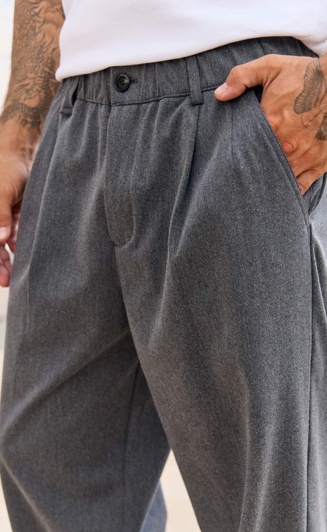 Брюки муж F621-082-6 grey