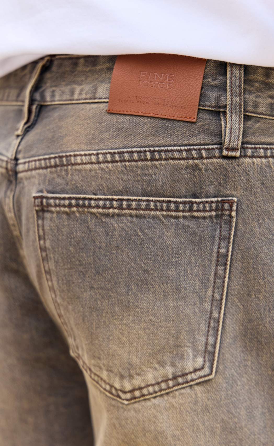 Джинсы муж. F521-0160R grey-brown