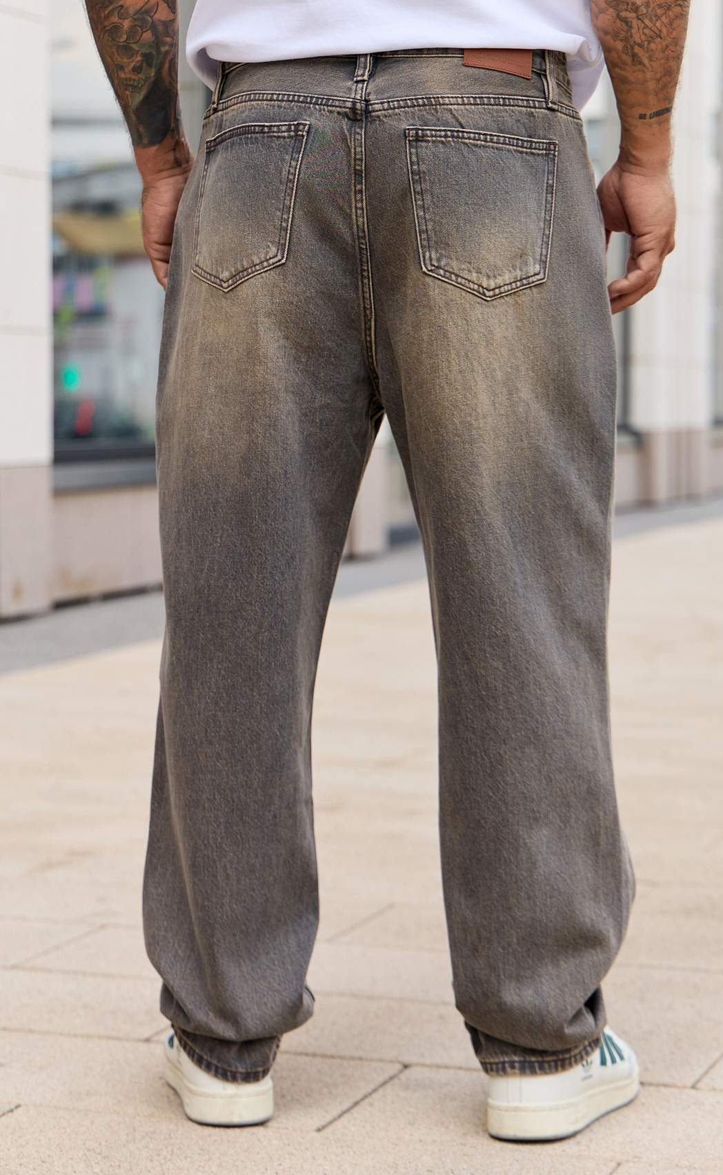 Джинсы муж. F521-0160R grey-brown