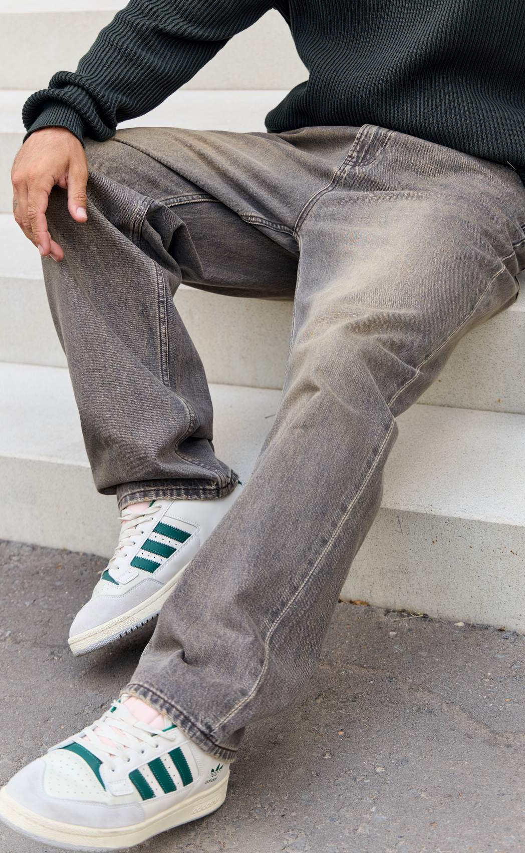Джинсы муж. F521-0160R grey-brown