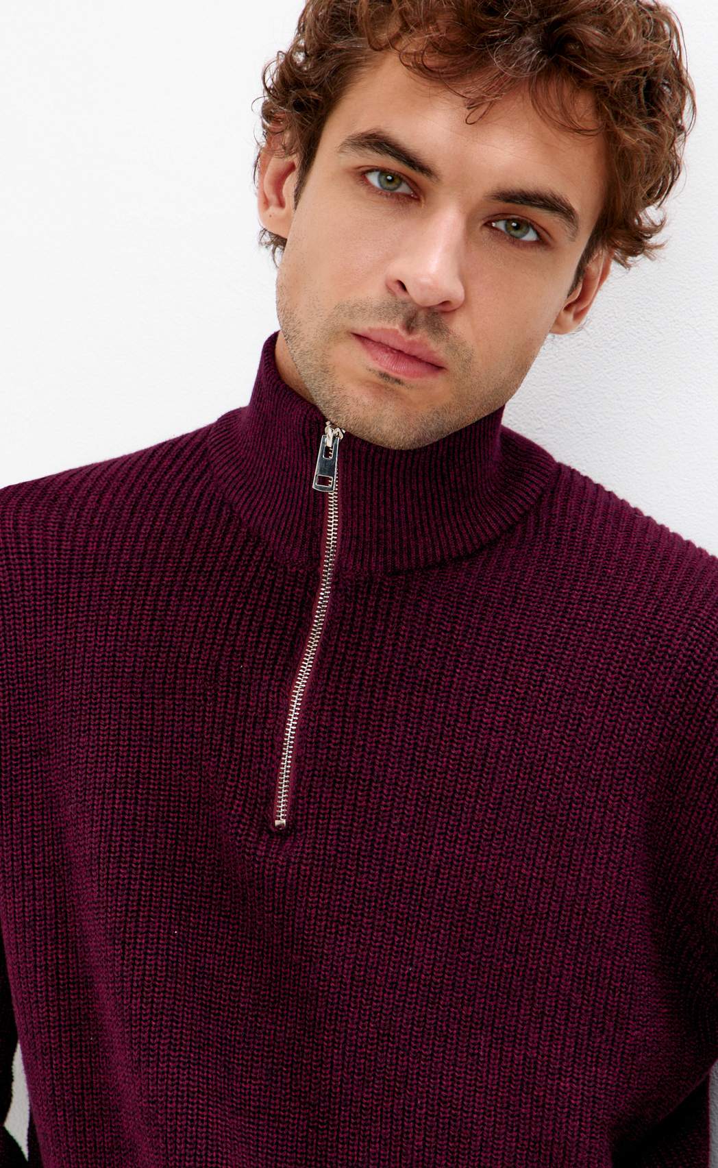 Джемпер P321-15629 bordo melange