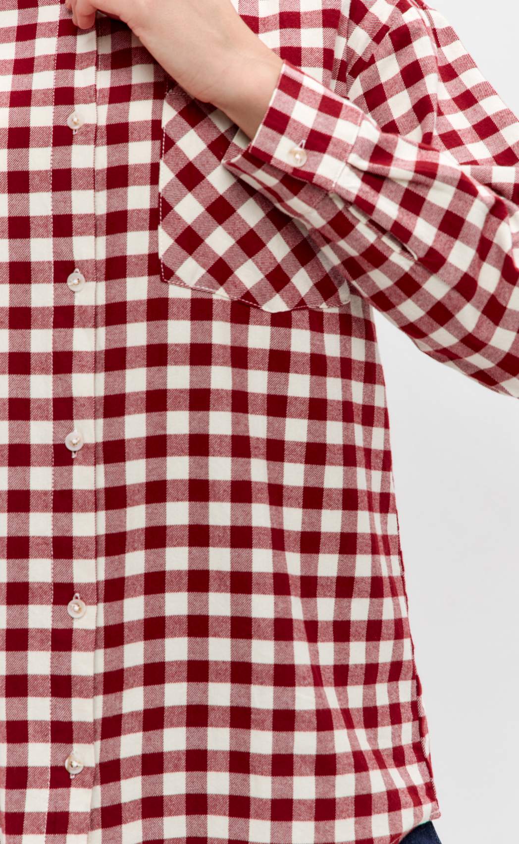 Рубашка P622-04163 d.red