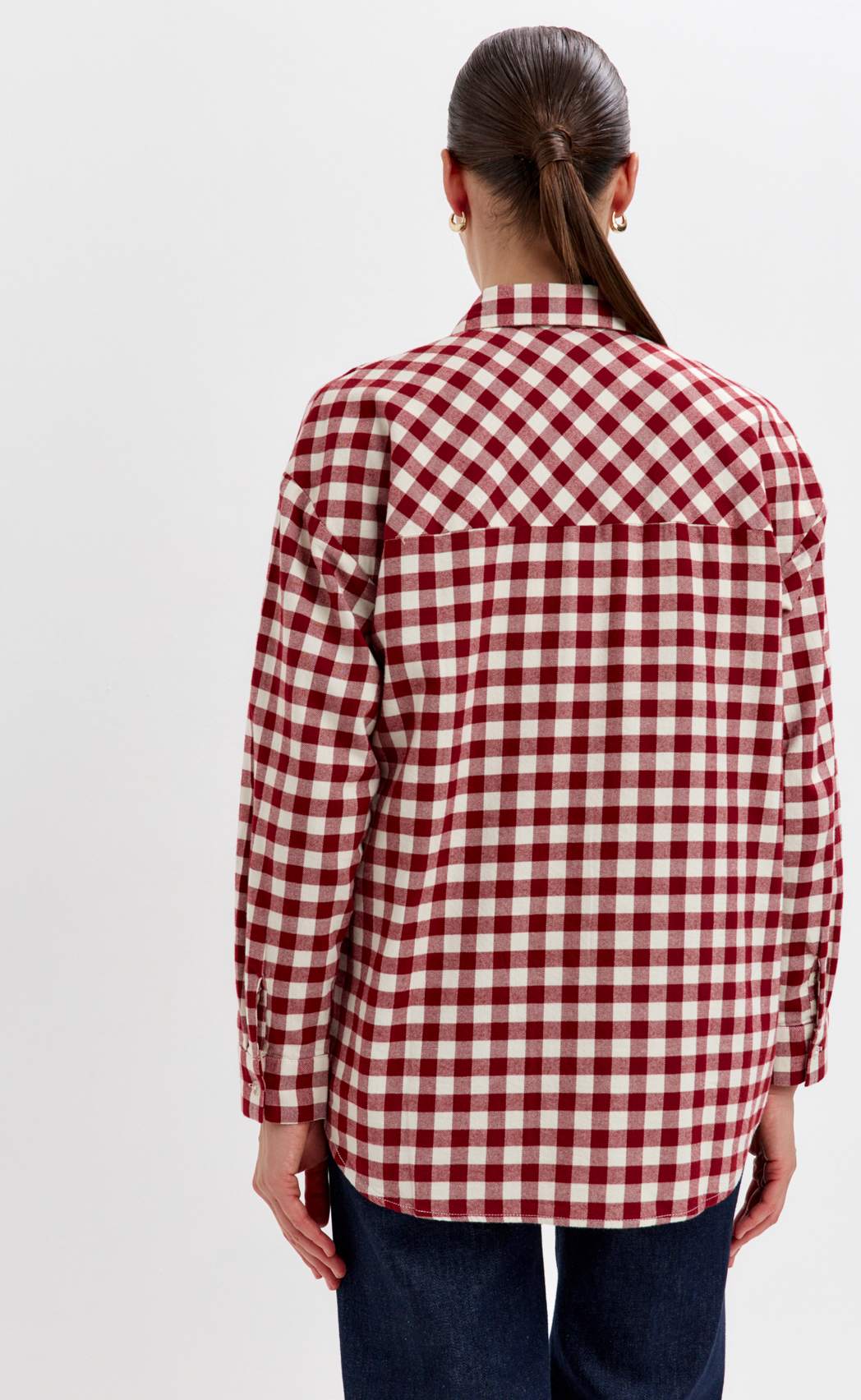 Рубашка P622-04163 d.red