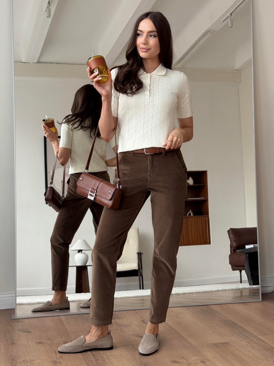 Брюки F622-08186 beige
