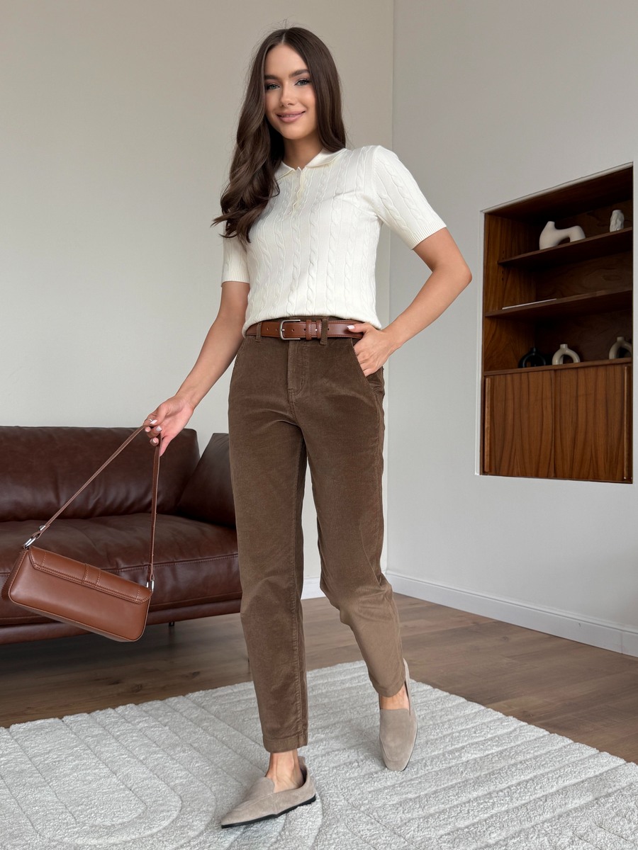Брюки F622-08186 beige