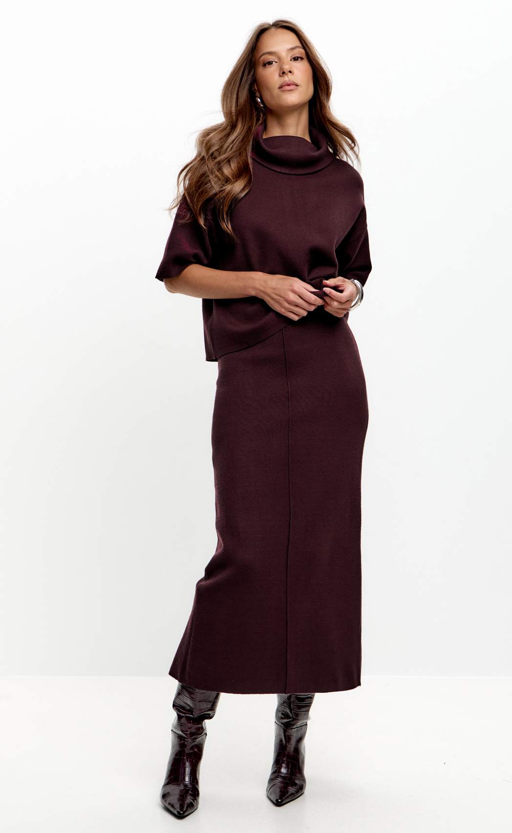 Юбка P622-0334 bordo