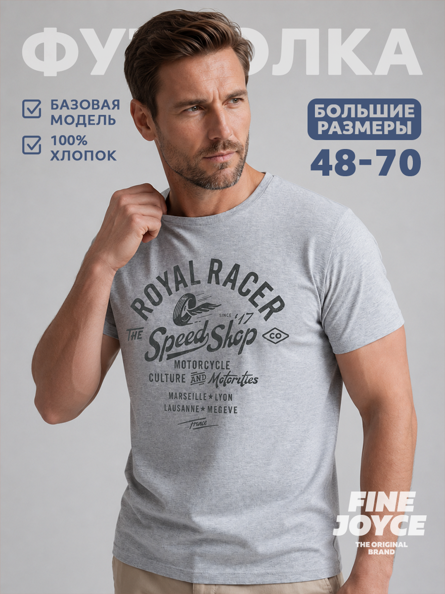 Футболка F711-06-700 grey melange
